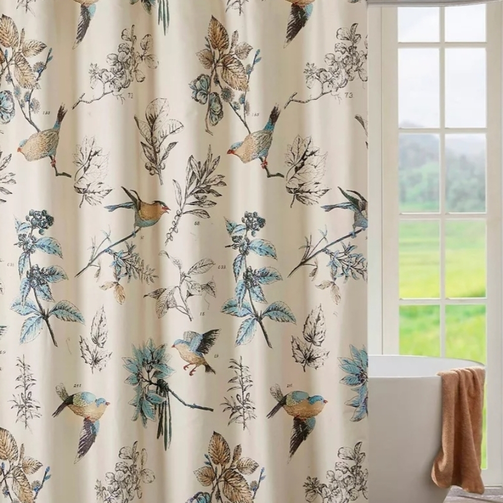 Madison Park Quincy Cotton Shower Curtain